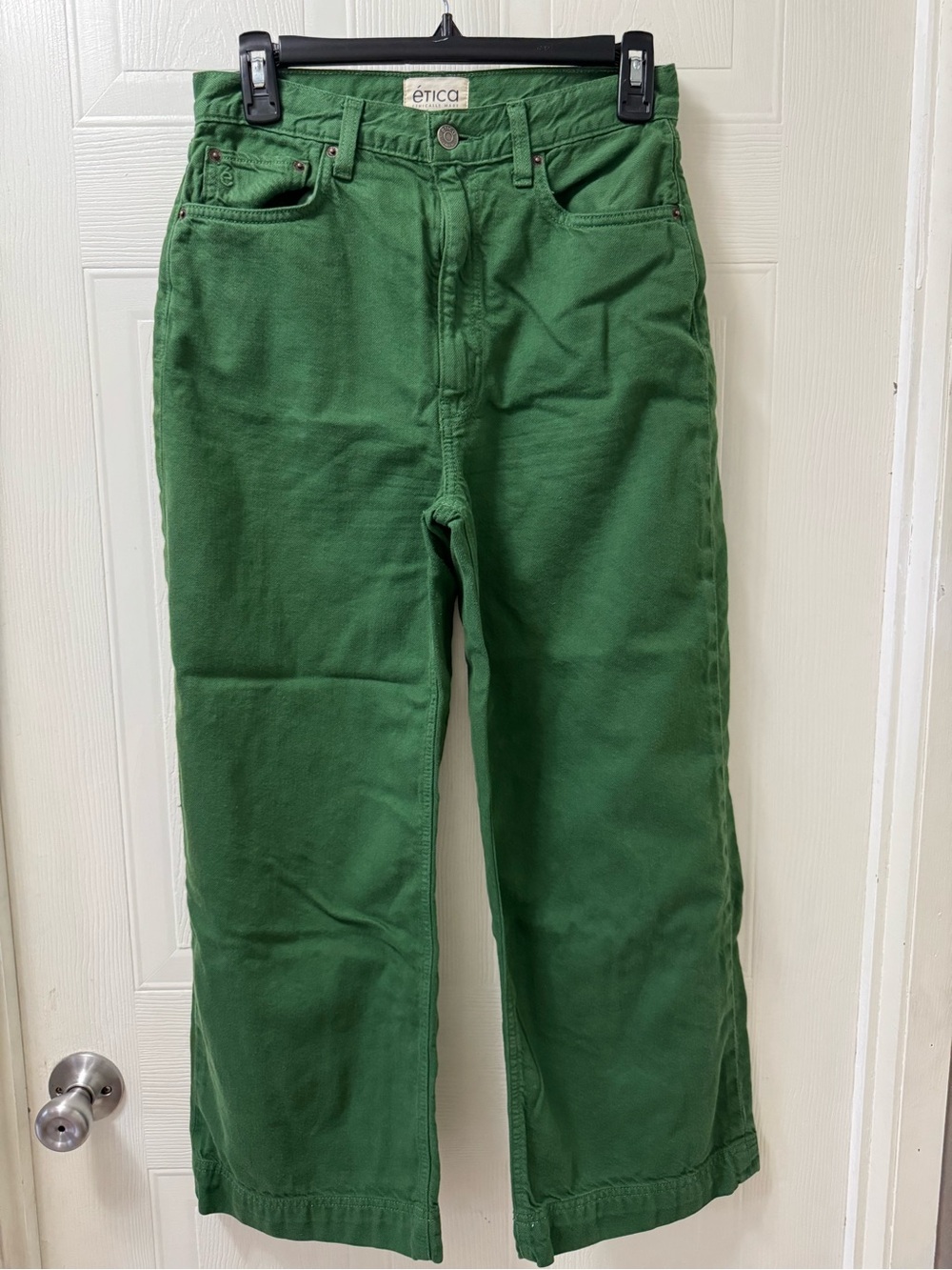 Etica Men's Forest Green Relaxed Jeans